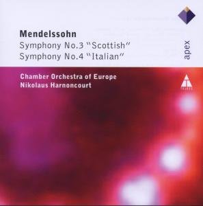 Mendelssohn: Symp. N. 3 & 4 - Harnoncourt Nikolaus / Ch. O. - Musik - WEA - 0825646739103 - 9. September 2011