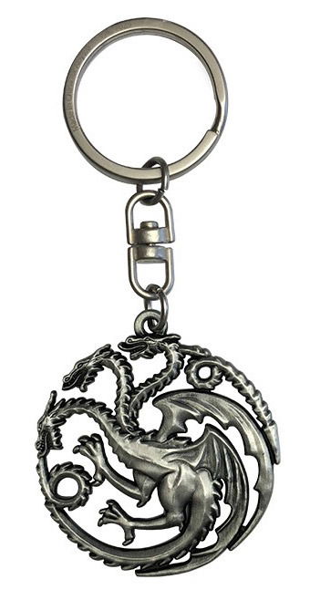 GAME OF THRONES - Porte-Cles Metal 3D - Targaryen - Keychain - Merchandise -  - 3700789286103 - 2. september 2019