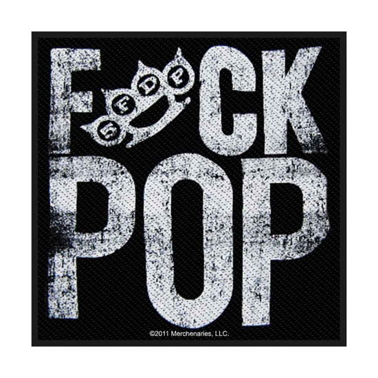 Five Finger Death Punch Standard Woven Patch: Fuck Pop - Five Finger Death Punch - Gadżety - PHD - 5055339732103 - 19 sierpnia 2019