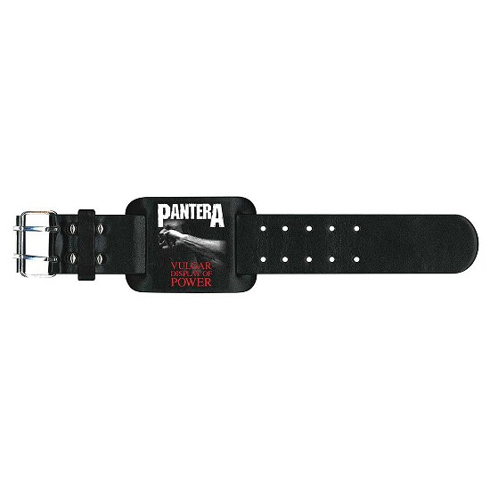 Pantera Leather Wrist Strap: Vulgar Display Of Power - Pantera - Merchandise -  - 5055339745103 - 