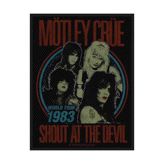 Motley Crue Standard Woven Patch: Shout at the Devil - Mötley Crüe - Merchandise - PHM - 5055339790103 - 19. august 2019