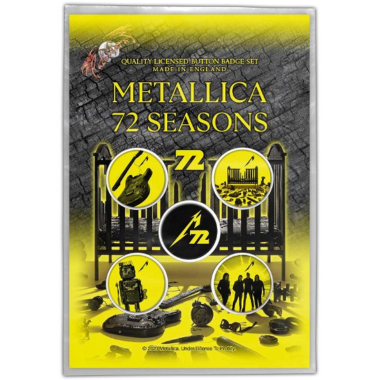 Metallica Button Badge Pack: 72 Seasons - Metallica - Produtos -  - 5056365723103 - 