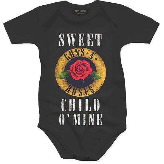 Guns N Roses · Guns N' Roses Kids Baby Grow: Sweet Child O' Mine (6-9 Months) (Bekleidung) [size 6-12mths] [Black - Kids edition]