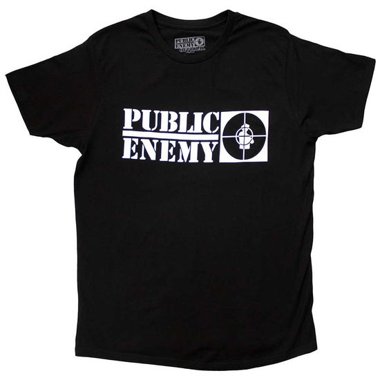 Cover for Public Enemy · Public Enemy Unisex T-Shirt: Crosshairs Logo (Black) (T-shirt) [size S] [Black - Unisex edition] (2020)