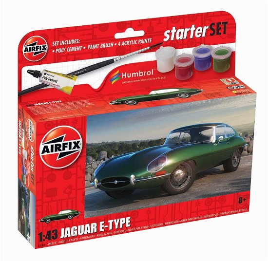 Cover for Airfix · Airfix - 1:43 Small Starter Set Jaguar E-type (Leksaker)