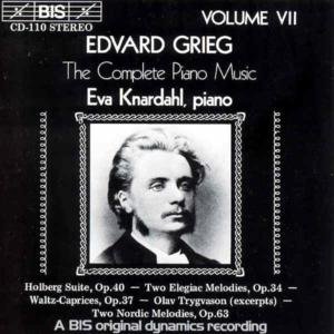 Cover for Grieg / Knardahl · Holberg Suite Opus 40 (CD) (1994)