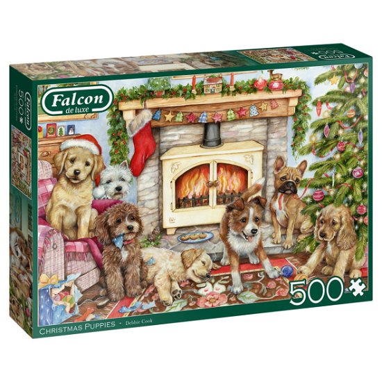 Cover for Falcon Christmas Puppies (500 Stukjes) (MERCH)
