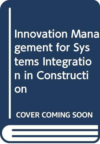 Cover for Andreas Hartmann · Innovation Management for Systems Integration in Construction (Hardcover Book) (2011)