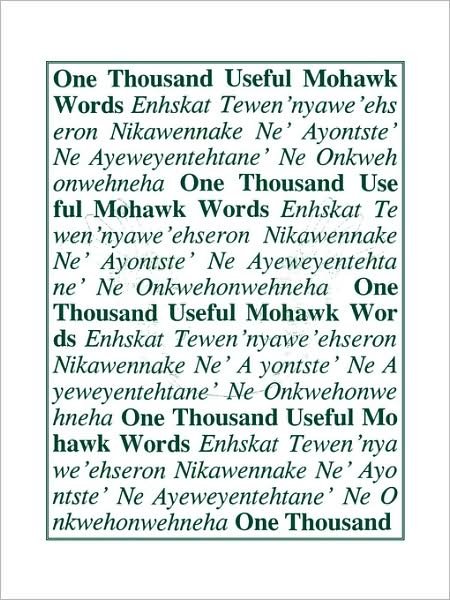 Cover for David K Maracle · One Thousand Useful Mohawk Words (Pocketbok) (1992)