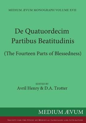 Cover for Anselm of Canterbury · De quatuordecim partibus beatitudinis = (Buch) (1994)