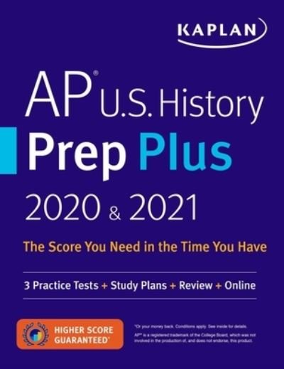 Cover for Kaplan Test Prep · AP U. S. History Prep Plus 2020 And 2021 (Book) (2020)