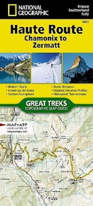 Haute Route Map [chamonix To Zermatt] - National Geographic Maps - Bøger - National Geographic Maps - 9781566958103 - 2022