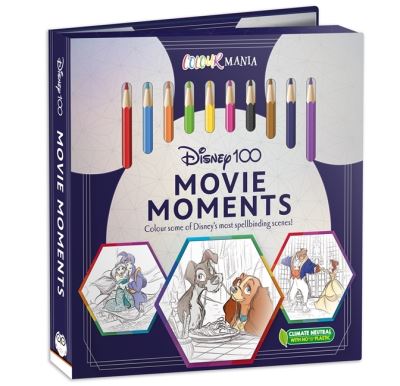 Disney 100: Movie Moments - Colouring Book and Pencil Set - Walt Disney - Kirjat - Bonnier Books Ltd - 9781837713103 - maanantai 31. heinäkuuta 2023