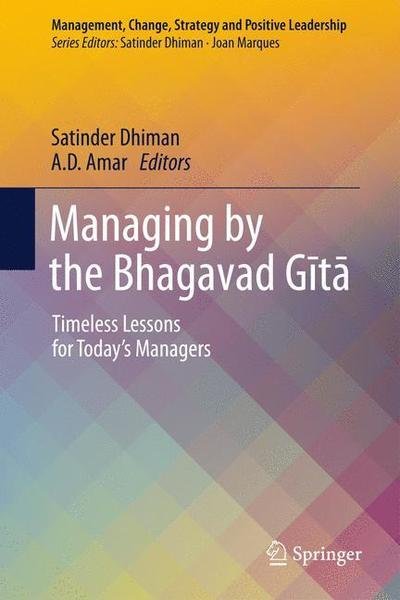 Cover for Dhiman · Managing by the Bhagavad G#t# (Bog) [1st ed. 2019 edition] (2018)