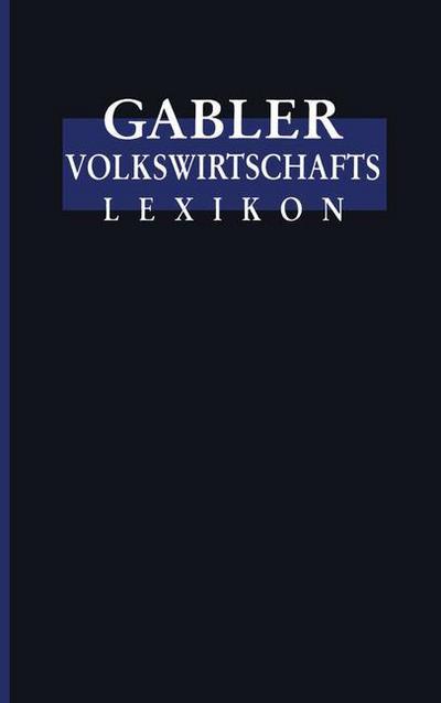 Cover for Thorsten Hadeler · Gabler Volkswirtschafts Lexikon (Paperback Book) (1997)