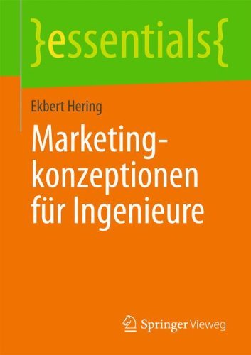 Cover for Ekbert Hering · Marketingkonzeptionen Fur Ingenieure - Essentials (Paperback Book) [2013 edition] (2013)
