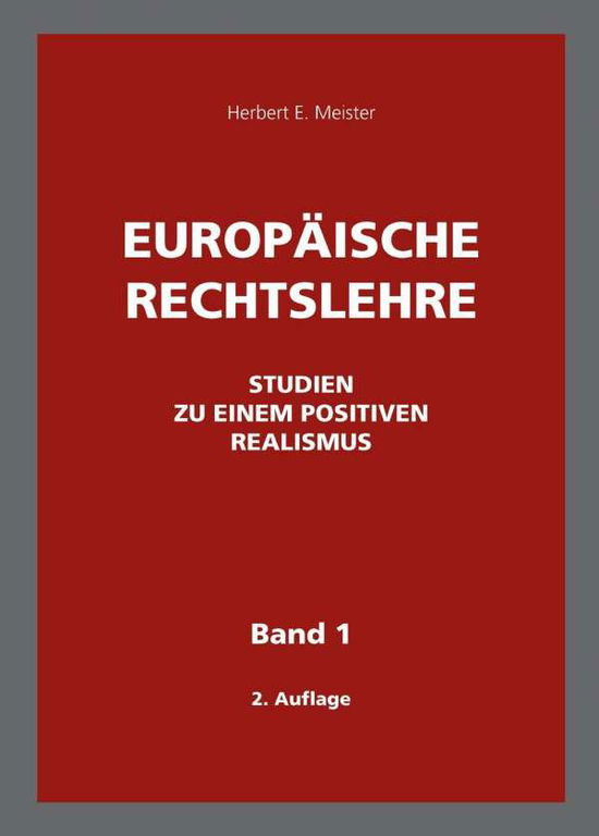 Cover for Meister · Europäische Rechtslehre, 2 Teil (Book)