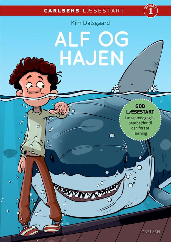 Cover for Kim Dalsgaard · Carlsens Læsestart: Carlsens Læsestart - Alf og hajen (Innbunden bok) [1. utgave] (2021)