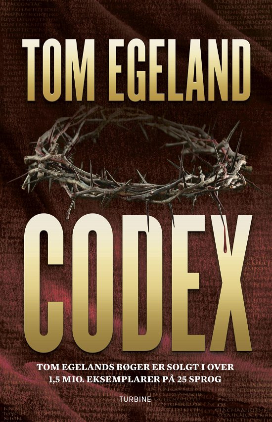 Cover for Tom Egeland · Codex (Heftet bok) [1. utgave] (2019)
