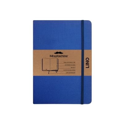 Cover for Moustachine · Moustachine Classic Linen Large Indigo Blue Blank Hardcover (Book) (2024)