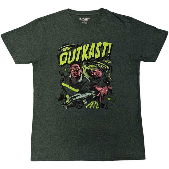 Cover for Outkast · Outkast Unisex T-Shirt: ATLiens (Green) (T-shirt)