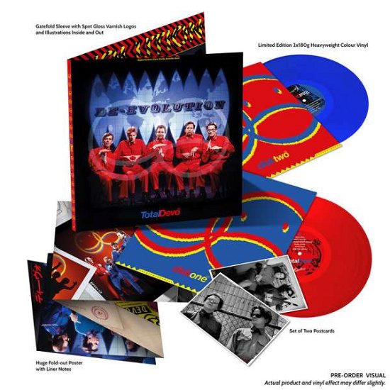 Cover for Devo · Total Devo (Red / Blue Vinyl) (LP) [Coloured edition] (2018)