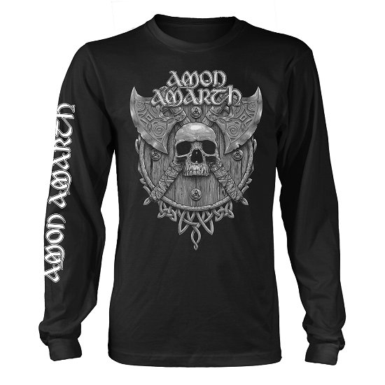 Cover for Amon Amarth · Grey Skull (Black) (Shirt) [size L] [Black edition] (2019)