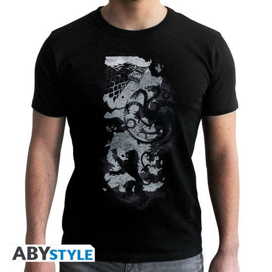 GAME OF THRONES - Tshirt Map -  man SS black - n - T-Shirt Männer - Merchandise - ABYstyle - 3665361007104 - February 7, 2019