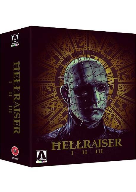 Cover for Hellraiser I, II &amp; III (Blu-ray) (2016)