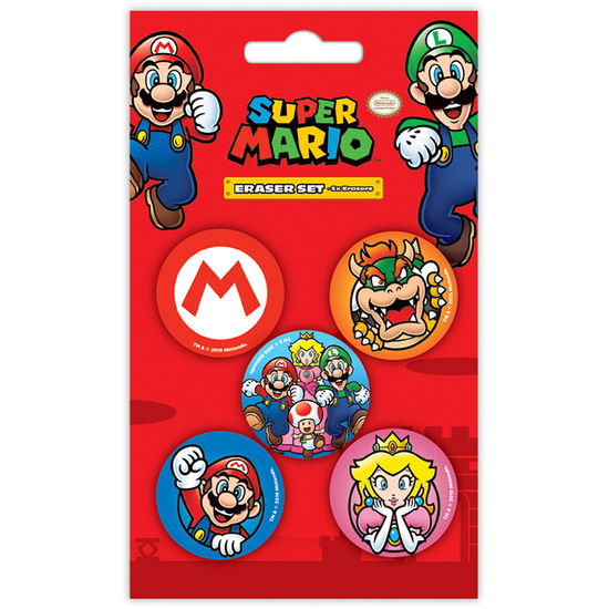 Cover for Nintendo: Super Mario · Nintendo: Super Mario -Erasers Set- (Set Gomme Da Cancellare) (Zabawki)