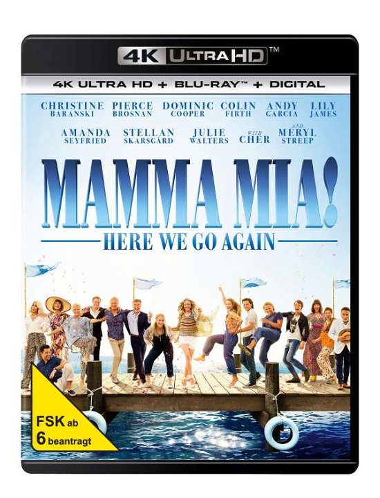 Cover for Meryl Streep,lily James,amanda Seyfried · Mamma Mia: Here We Go Again! (4K Ultra HD) (2018)