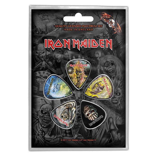 Iron Maiden Plectrum Pack: The Faces of Eddie - Iron Maiden - Mercancía - _ - 5055339780104 - 