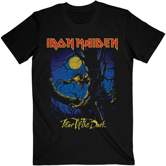 Iron Maiden Unisex T-Shirt: Fear of the Dark Moonlight - Iron Maiden - Merchandise -  - 5056561030104 - 