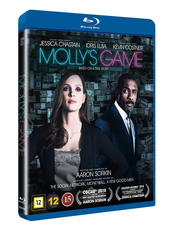 Molly's Game - Jessica Chastian / Idris Elba / Kevin Costner - Elokuva - JV-UPN - 5706169001104 - torstai 5. heinäkuuta 2018