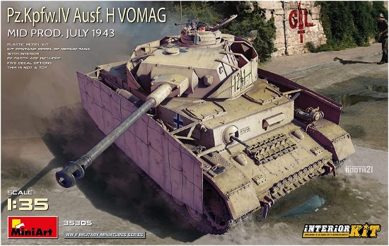 Cover for Miniart · 1/35 Pzkpfwiv Ausf H Vomag Mid Prod 1943 Inter (Legetøj)