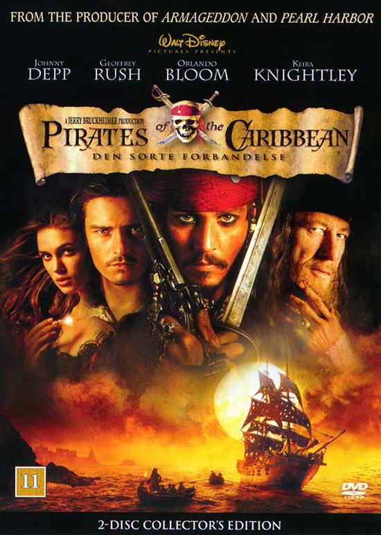 Cover for Pirates of Carribean (2disc): Sorte for (DVD) (2004)