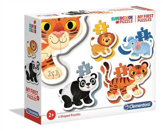 Cover for Clementoni: My First Puzzle · Puslespil, Mit første, Wild Animals, 2-3-4-5 brikker (Jigsaw Puzzle) (2023)