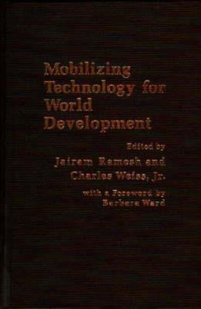 Cover for Jairam Ramesh · Mobilizing Technology for World Development (Hardcover Book) (1979)