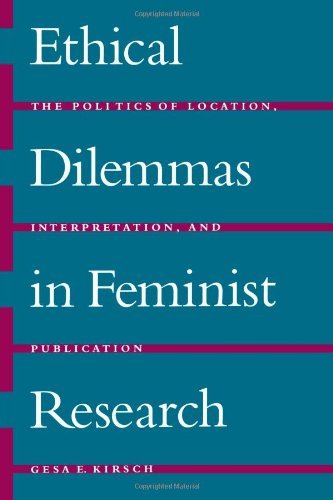 Cover for Gesa E. Kirsch · Ethical Dilemmas in Feminist Research: the Politics of Location, Interpretation, and Publication (Pocketbok) (1999)