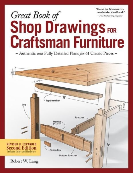 Great Book of Shop Drawings for Craftsman Furniture, Second Edition - Robert W. Lang - Books - Fox Chapel Publishing - 9781497101104 - July 1, 2020