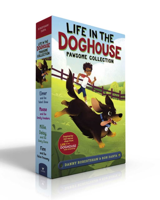 Cover for Danny Robertshaw · Life in the Doghouse Pawsome Collection (Boxed Set): Elmer and the Talent Show; Moose and the Smelly Sneakers; Millie, Daisy, and the Scary Storm; Finn and the Feline Frenemy - Life in the Doghouse (Paperback Book) (2023)