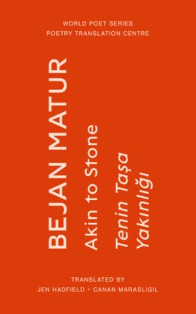 Cover for Bejan Matur · Akin to Stone - World Poet Series 19 (Pocketbok) (2019)