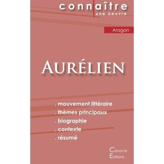 Fiche de lecture Aurelien de Louis Aragon (Analyse litteraire de reference et resume complet) - Louis Aragon - Książki - Les Editions Du Cenacle - 9782367887104 - 26 października 2022