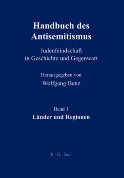 Cover for Wolfgang Benz · Handb.d.Antisemitismus.1 Länder (Book) (2010)