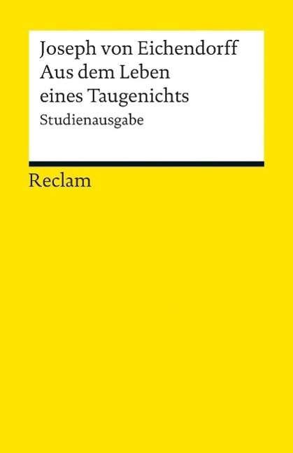 Cover for Joseph Von Eichendorff · Reclam UB 19010 Eichendorff.Aus dem Leb (Bok)
