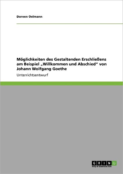 Cover for Doreen Oelmann · Möglichkeiten des Gestaltenden Erschlie (Book) [German edition] (2008)