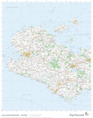 Trap Danmark: Falset kort over Lolland Kommune - Trap Danmark - Bøger - Trap Danmark - 9788771813104 - 8. juni 2022