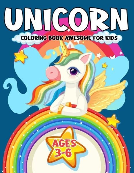 Cover for Tabbai Activité · Unicorn Coloring Book Awesome For Kids 3-6 (Paperback Bog) (2020)