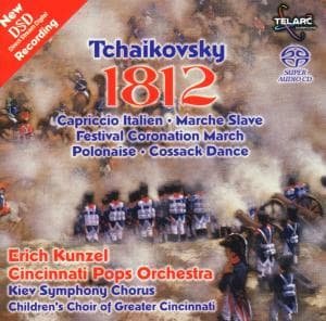 Tchaikovsky: 1812 Overture - Cincinnati Pops Orch / Kunzel - Musik - Telarc - 0089408054105 - 18. december 2008