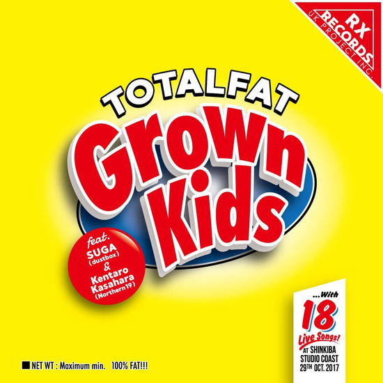 Cover for Totalfat · Grown Kids Feat.suga (Dustbox).kasahara Kentaro (Northern 19) (CD) [Japan Import edition] (2018)